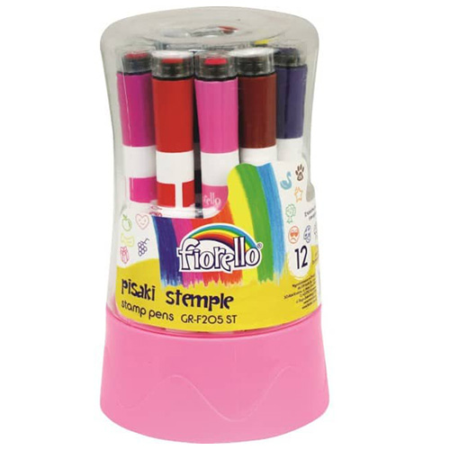 Boje, flomasteri sa pečatom, 12 boja, Fiorello