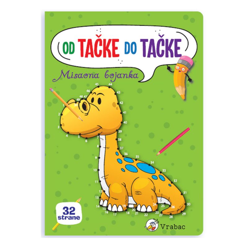 Bojanka Ponto od tačke do tačke, Dinosaurus, Vrabac