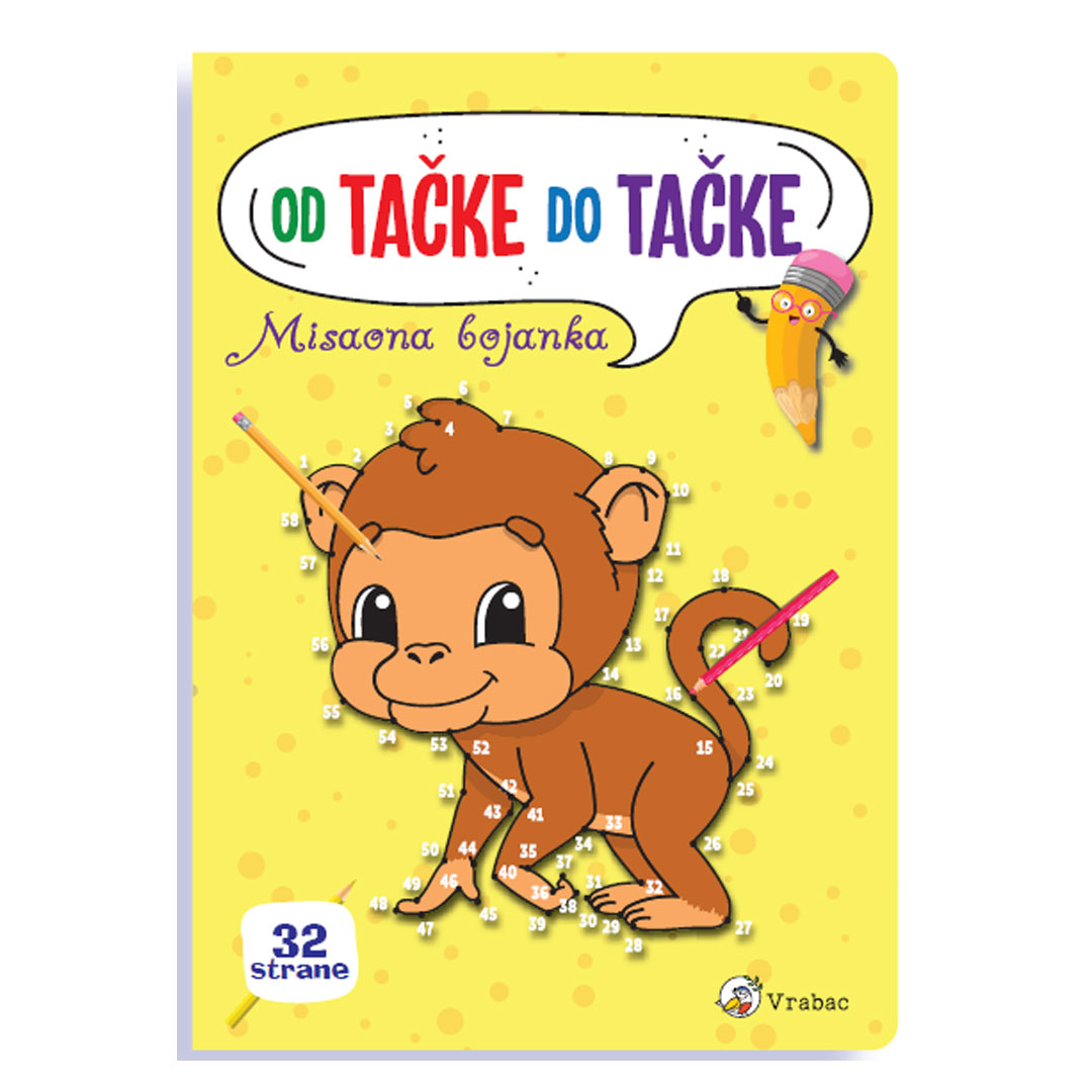 Bojanka Ponto od tačke do tačke, Majmun, Vrabac