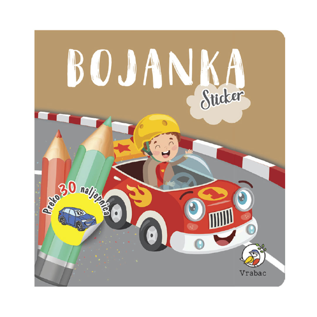 Bojanka Koloriko sa stikerima, Vozila, Vrabac