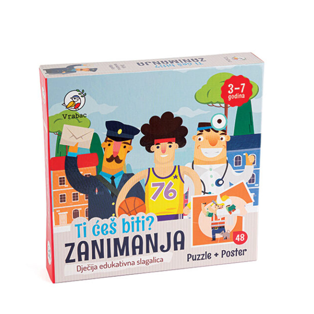 Astra, puzle Zanimanja, Vrabac