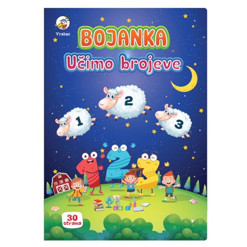 Bojanka Plumi, Učimo brojeve, Vrabac