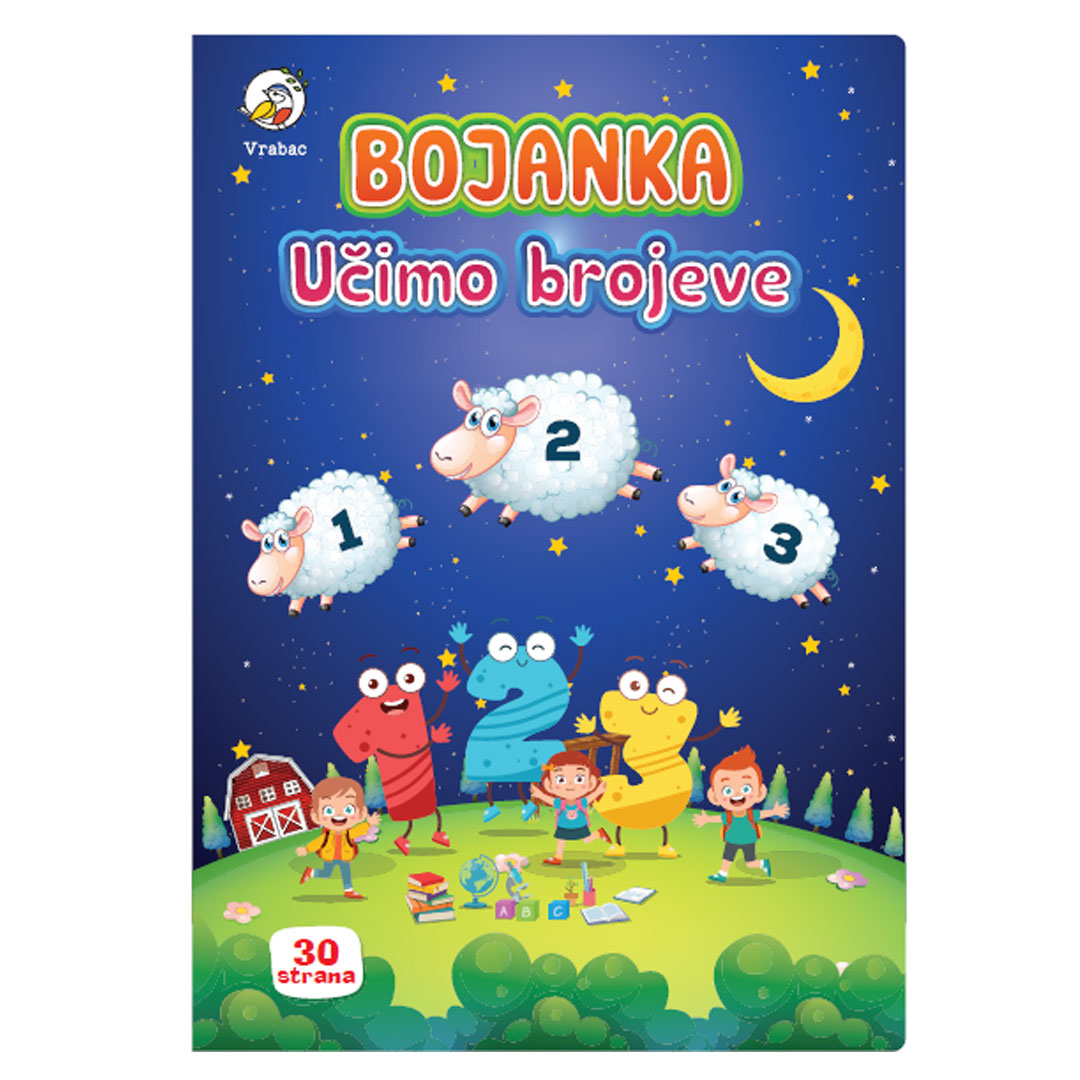 Bojanka Plumi, Učimo brojeve, Vrabac