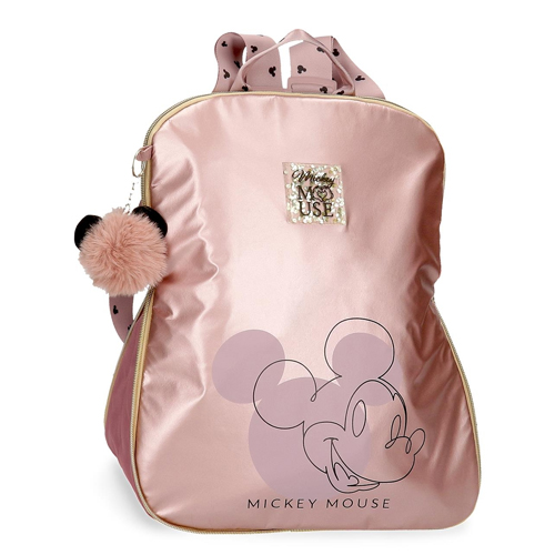 Ranac 35 cm, Mickey Outline, puder roze, Disney