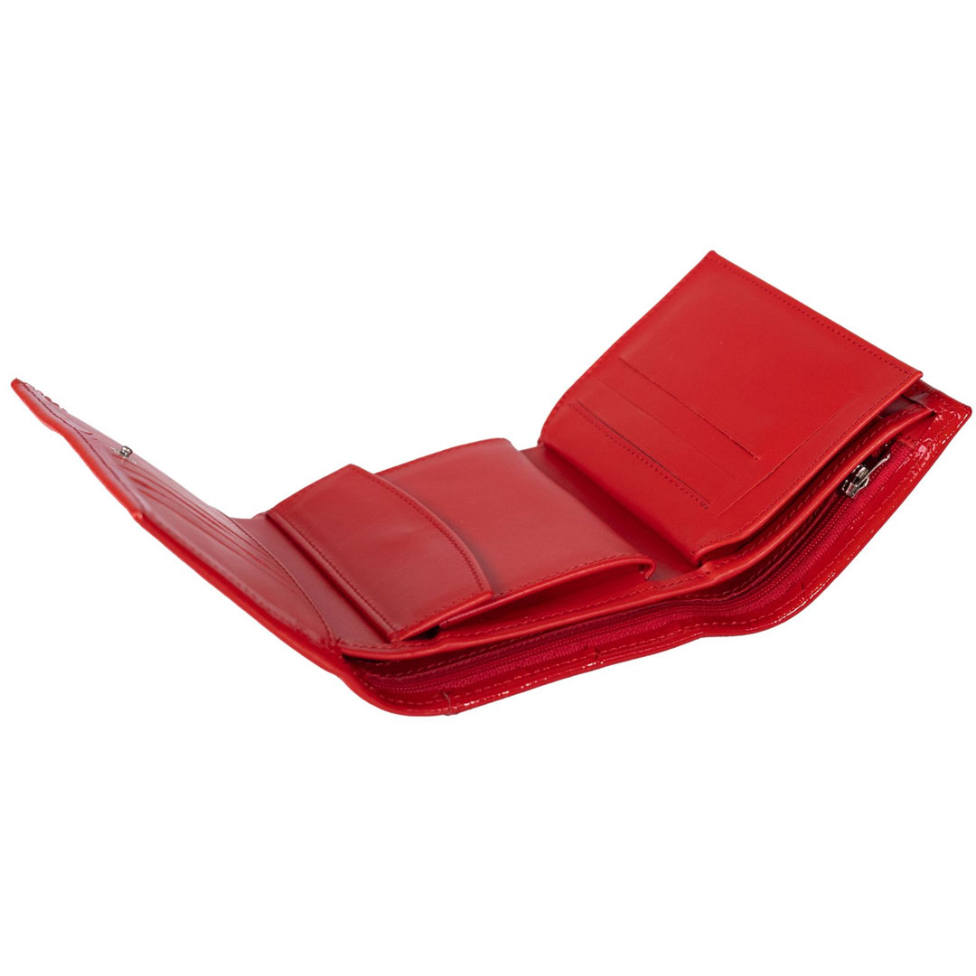 Novčanik ženski kožni, 1532 crveni lak, Falco - Image 4