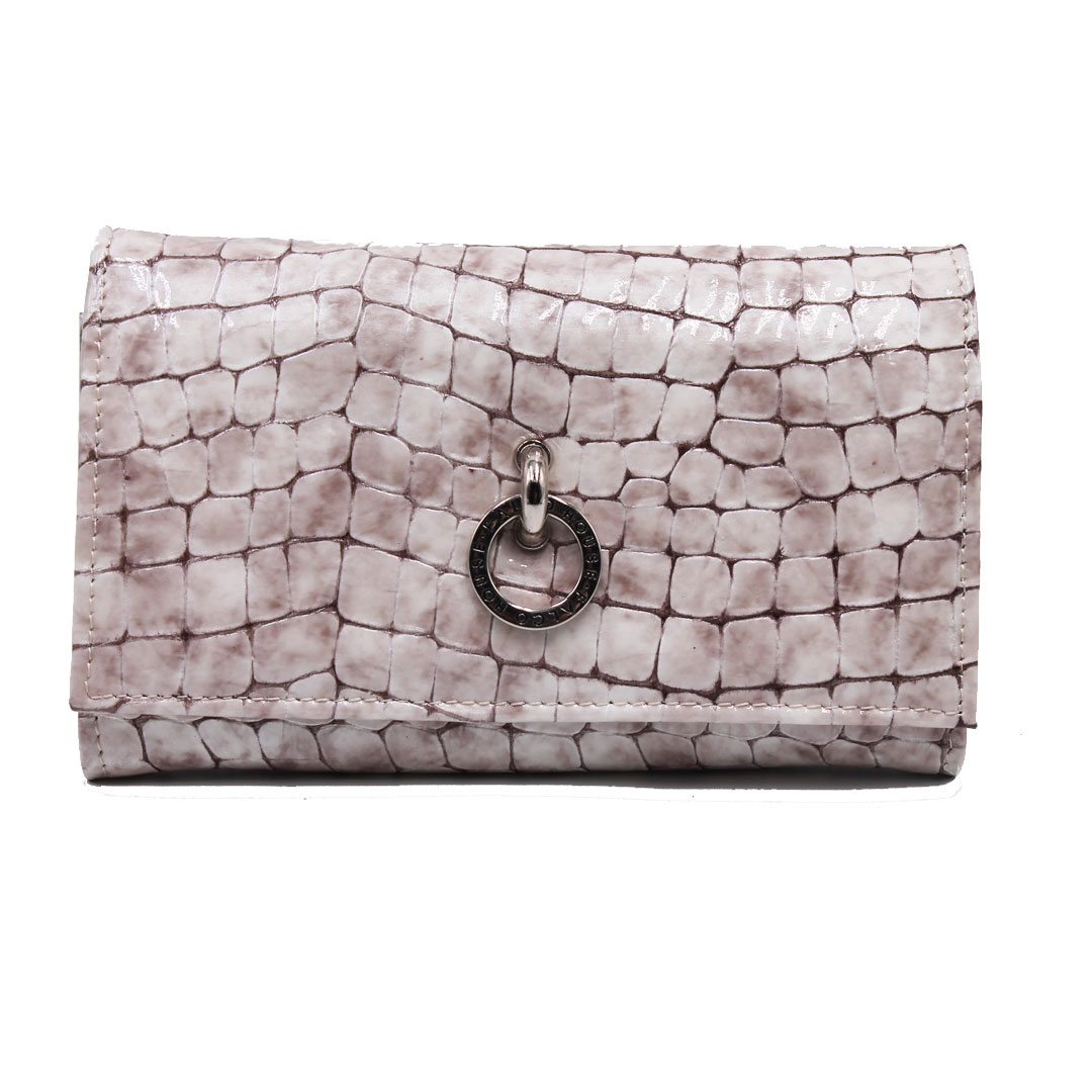 Novčanik ženski kožni, 1548 bežć-bijeli kroko, Falco