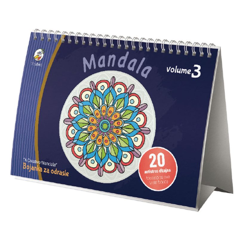 Bojanka Tavolo, Creative Mandala vol.3, mandala, VRABAC