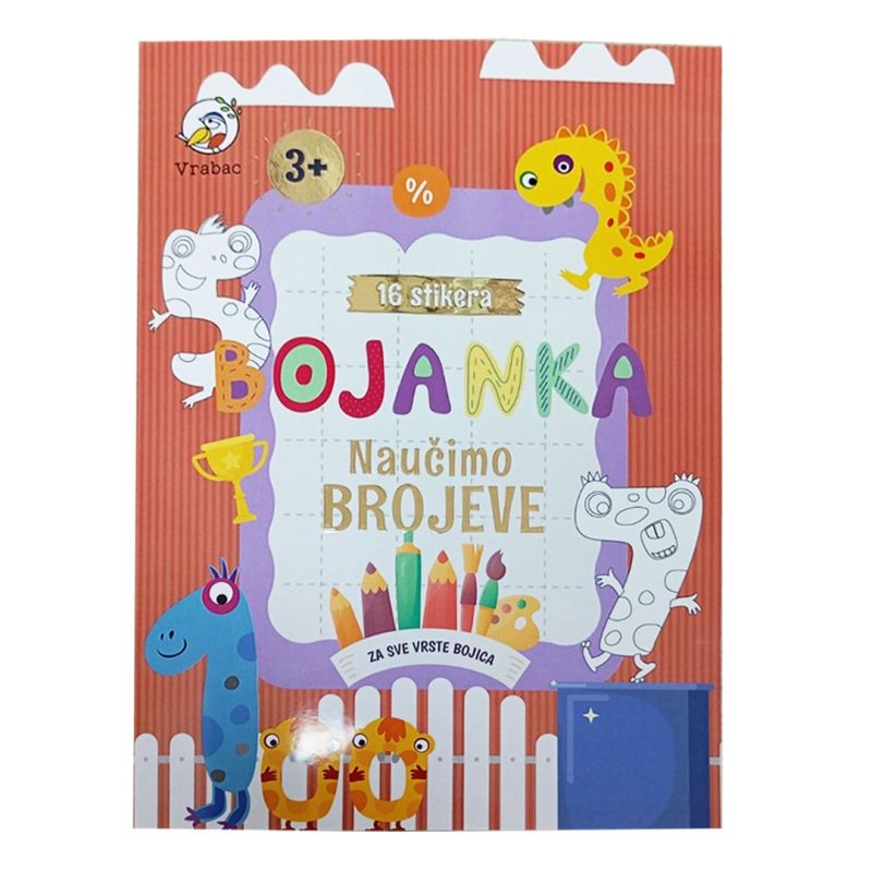 Bojanka Amigo, Naučimo brojeve A4, Vrabac