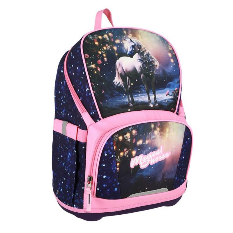 Torba anatomska 40 cm, Magic Horse 410676, plavo-roze, Air Light