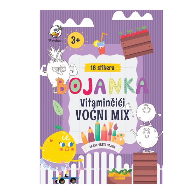 Bojanka Amigo, Vitaminčići voćni mix A4, Vrabac