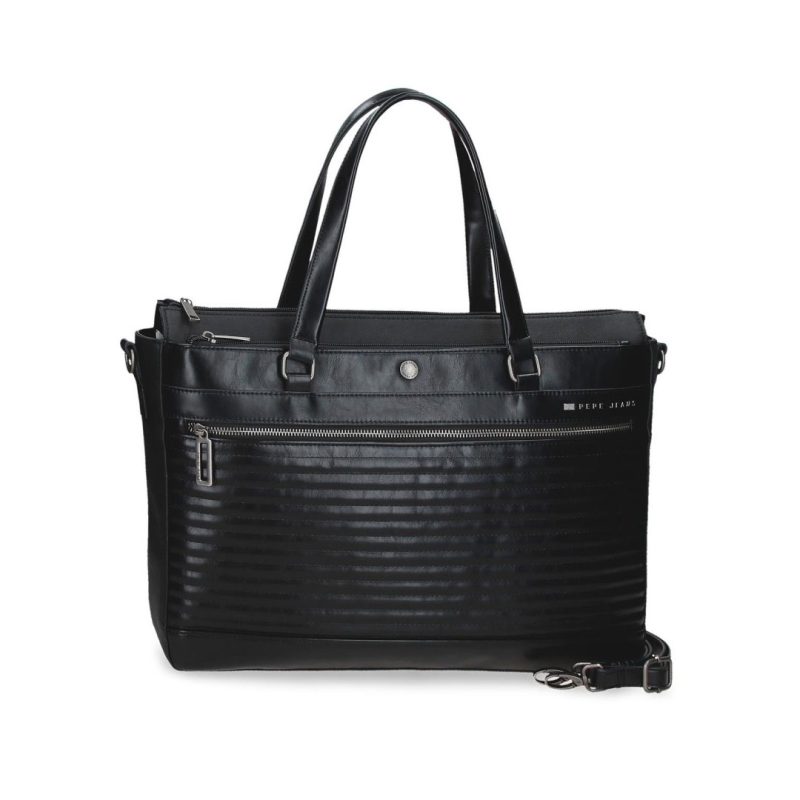 Torba na rame 42 cm ženska Biker 7156641, crna, Pepe Jeans