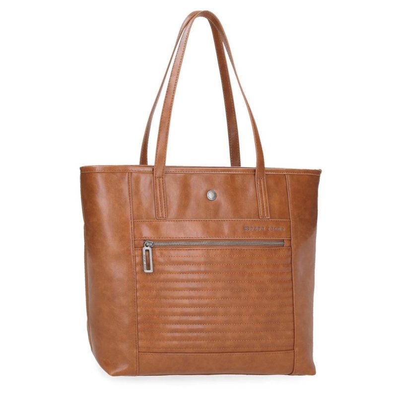 Torba na rame 34 cm ženska Biker 7157542, braon, Pepe Jeans