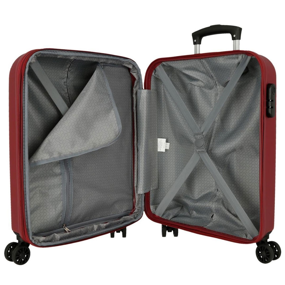 Kofer 55 cm ABS Camboya 506862B, tamno crveni, Roll Road - Image 3