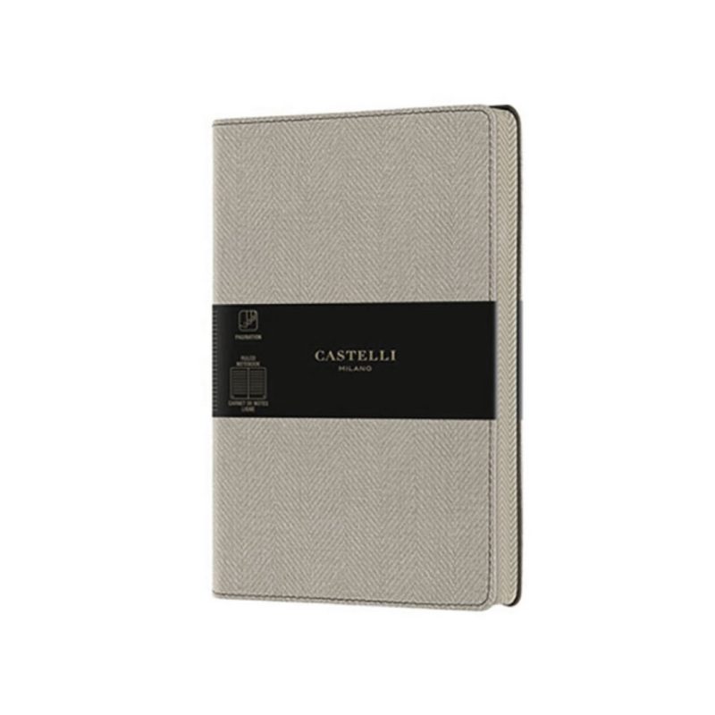 Notes A6 dikto Harris Oyster, sivi, Castelli