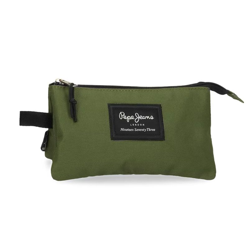 Pernica 22 cm Aris Evergreen 63343A4 sa 3 odjeljka, zelena, Pepe Jeans