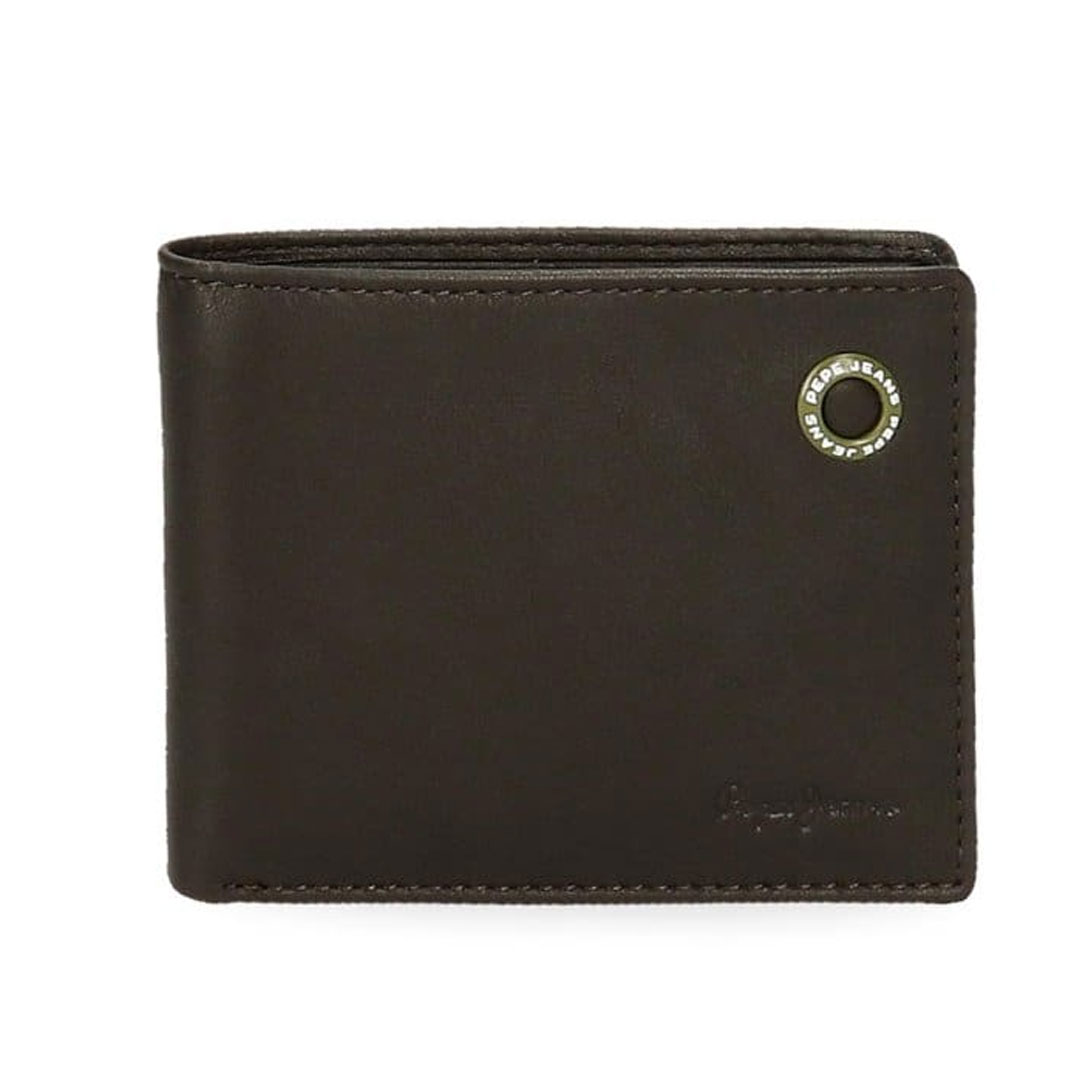 Novčanik 11 cm kožni Badge 7374232, muški , braon, Pepe Jeans