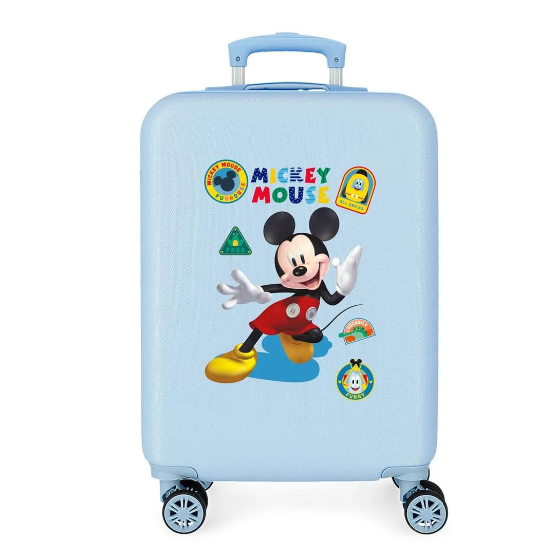 Kofer 55cm ABS, dječiji Mickey All Smile 4021141, svijetlo plavi, Disney