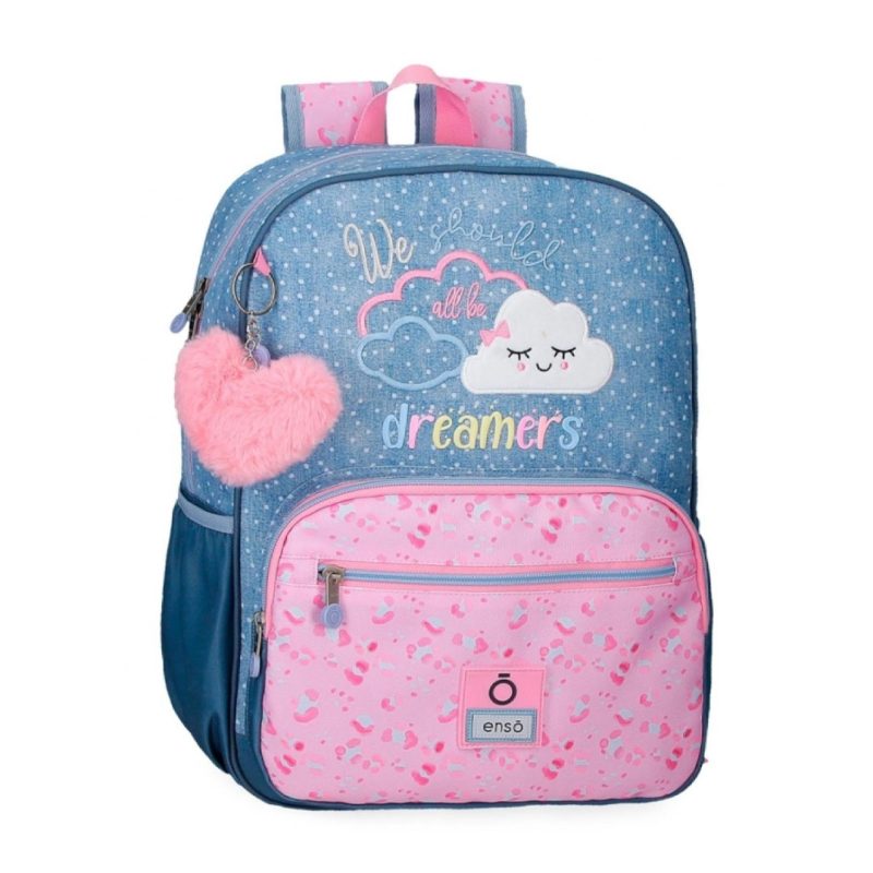 Ranac 38 cm, Dreamers 9692421, plavo-roze, Enso