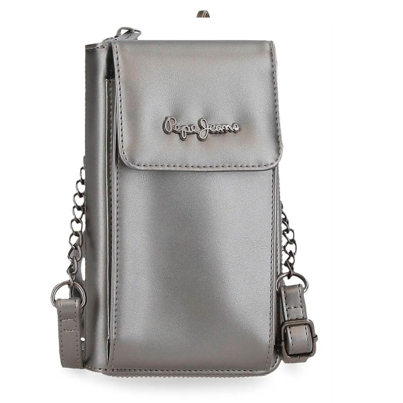 Torba na rame 20cm, Ruby 7085342, srebrna, Pepe Jeans