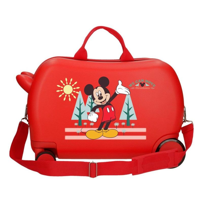 Kofer 45 cm ABS, dječiji Mickey Mountains 2071046, crveni, Disney