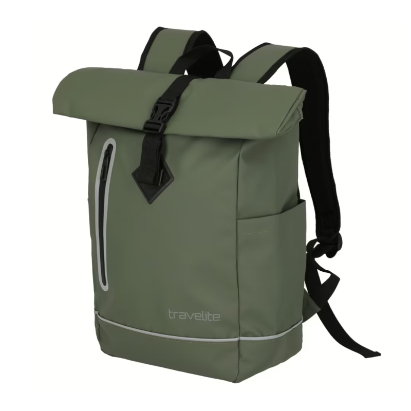 Ruksak roll-up 48 cm, Basics 096314-86, maslinasta, Travelite