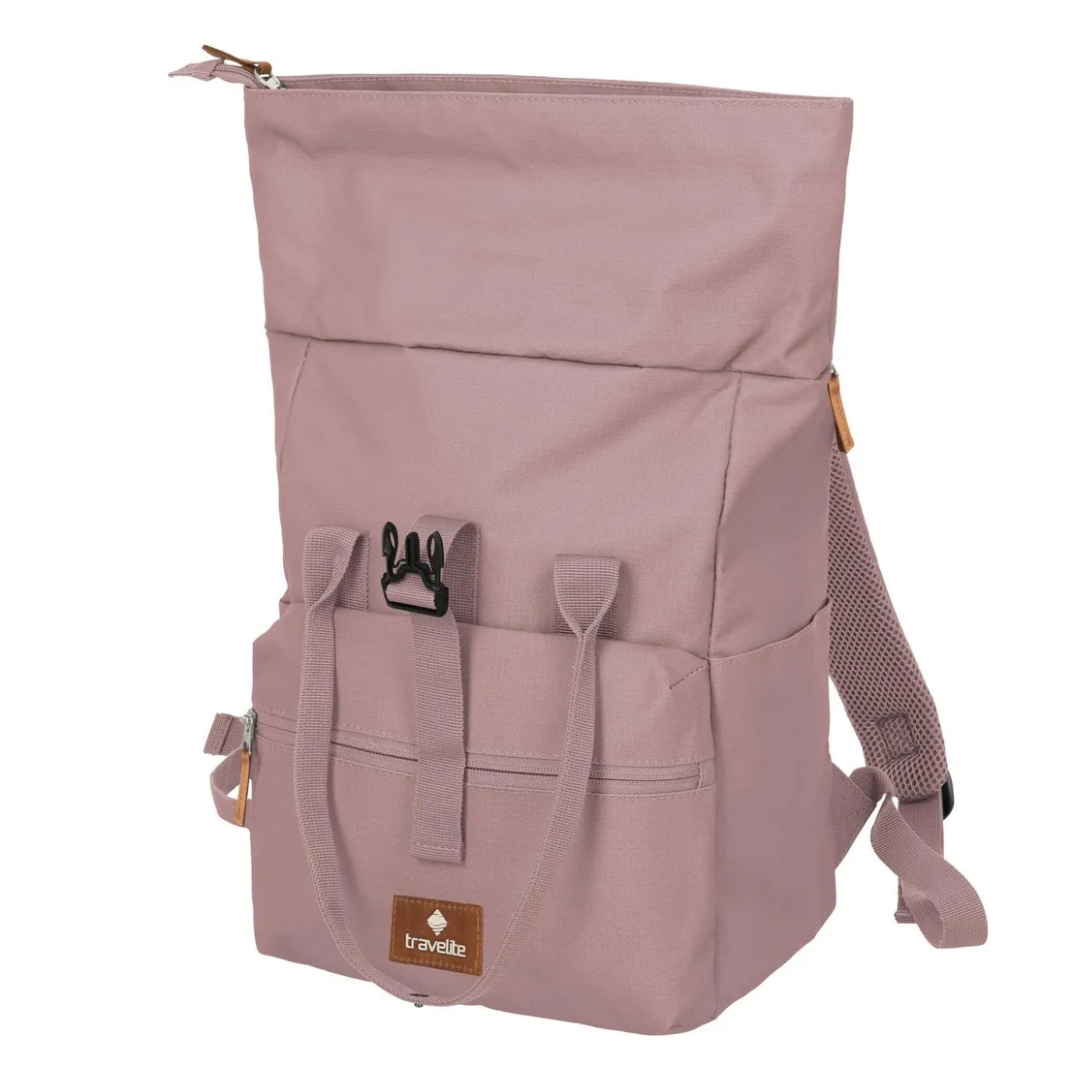Ranac roll-up 37 cm Basics, 096304-17, zagasito roze, Travelite - Image 4