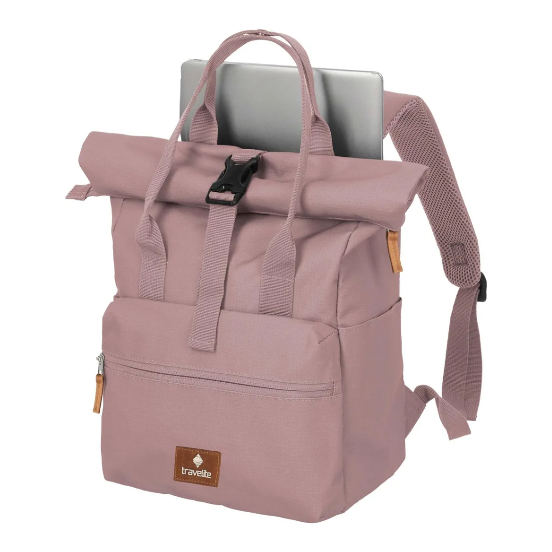 Ranac roll-up 37 cm Basics, 096304-17, zagasito roze, Travelite - Image 7