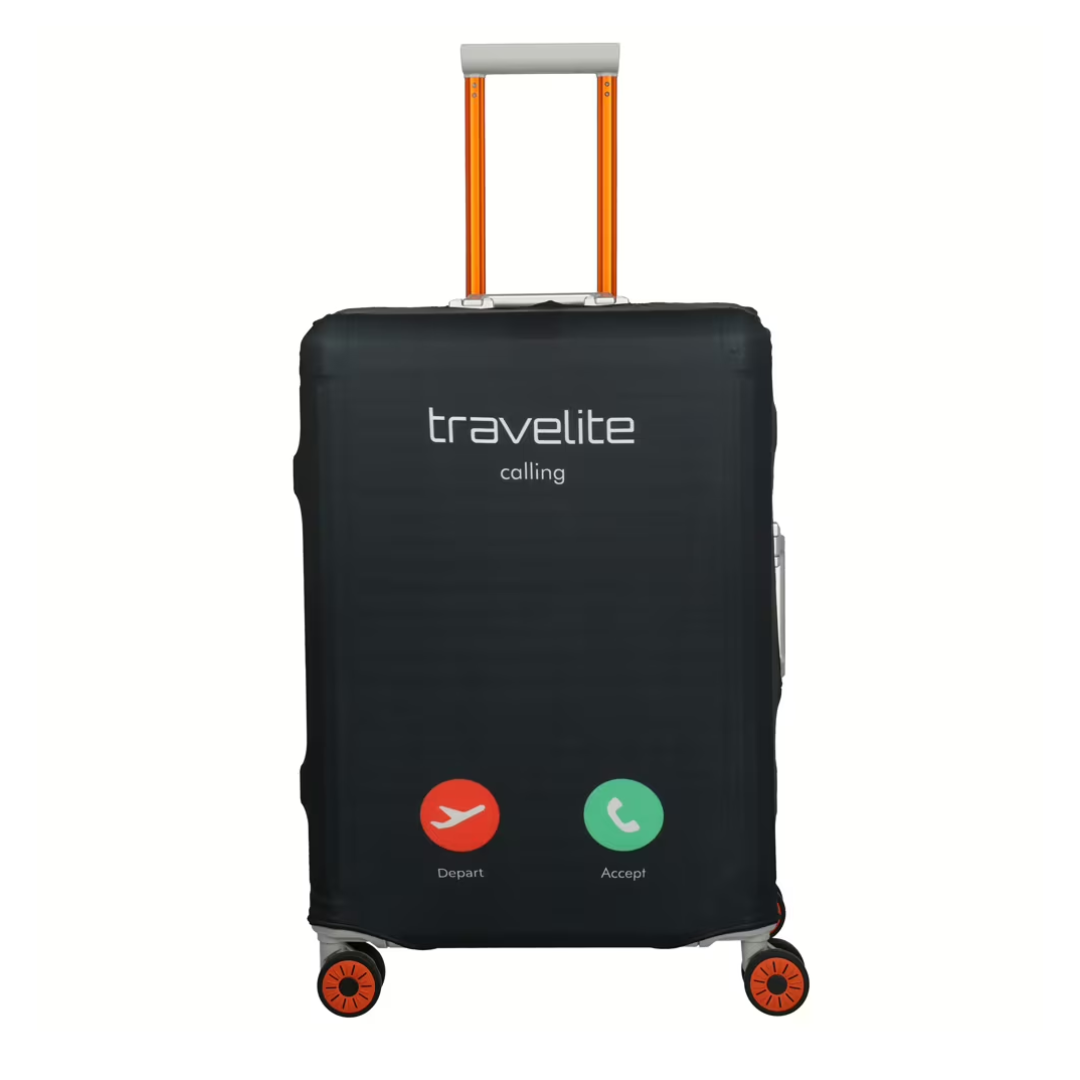 Navlaka za kofer M, Calling 000316-05, crna, Travelite