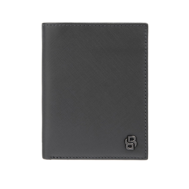 Novčanik Double B Saffiano sa preklopom HLO526H, sivi, Hugo Boss