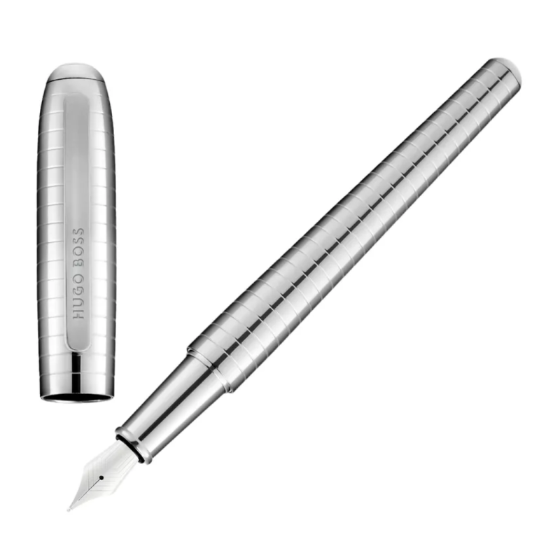 Nalivpero Contour Soft Bauhaus HSM6432B, hrom, Hugo Boss