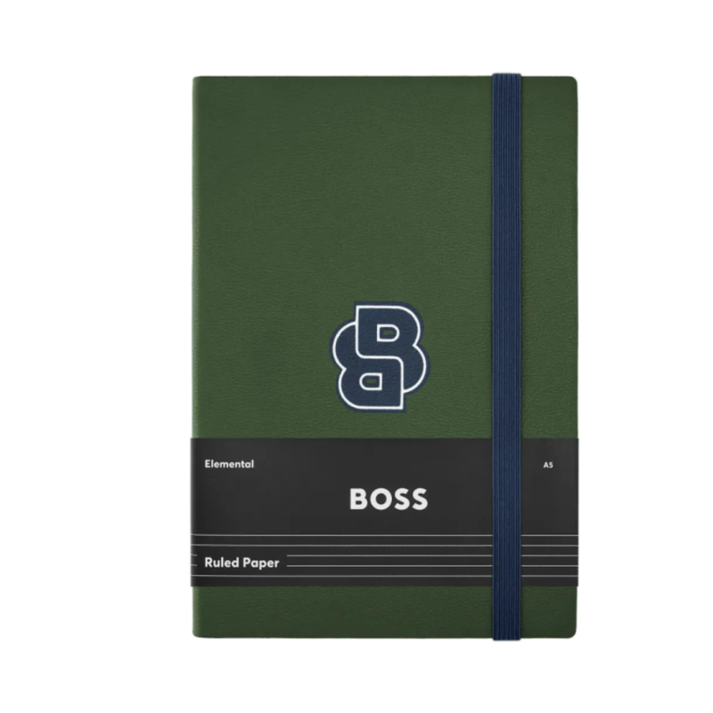 Notes A5 Varsity HNH612TL dikto, zeleni, Hugo Boss