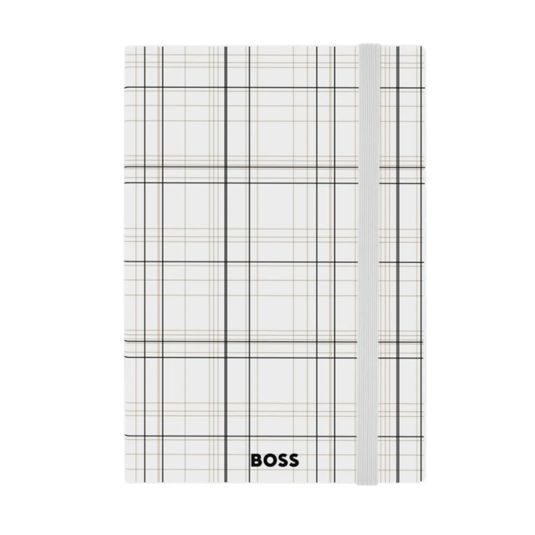 Notes A5 Checkered HNH624FL dikto, bijeli, Hugo Boss - Image 3