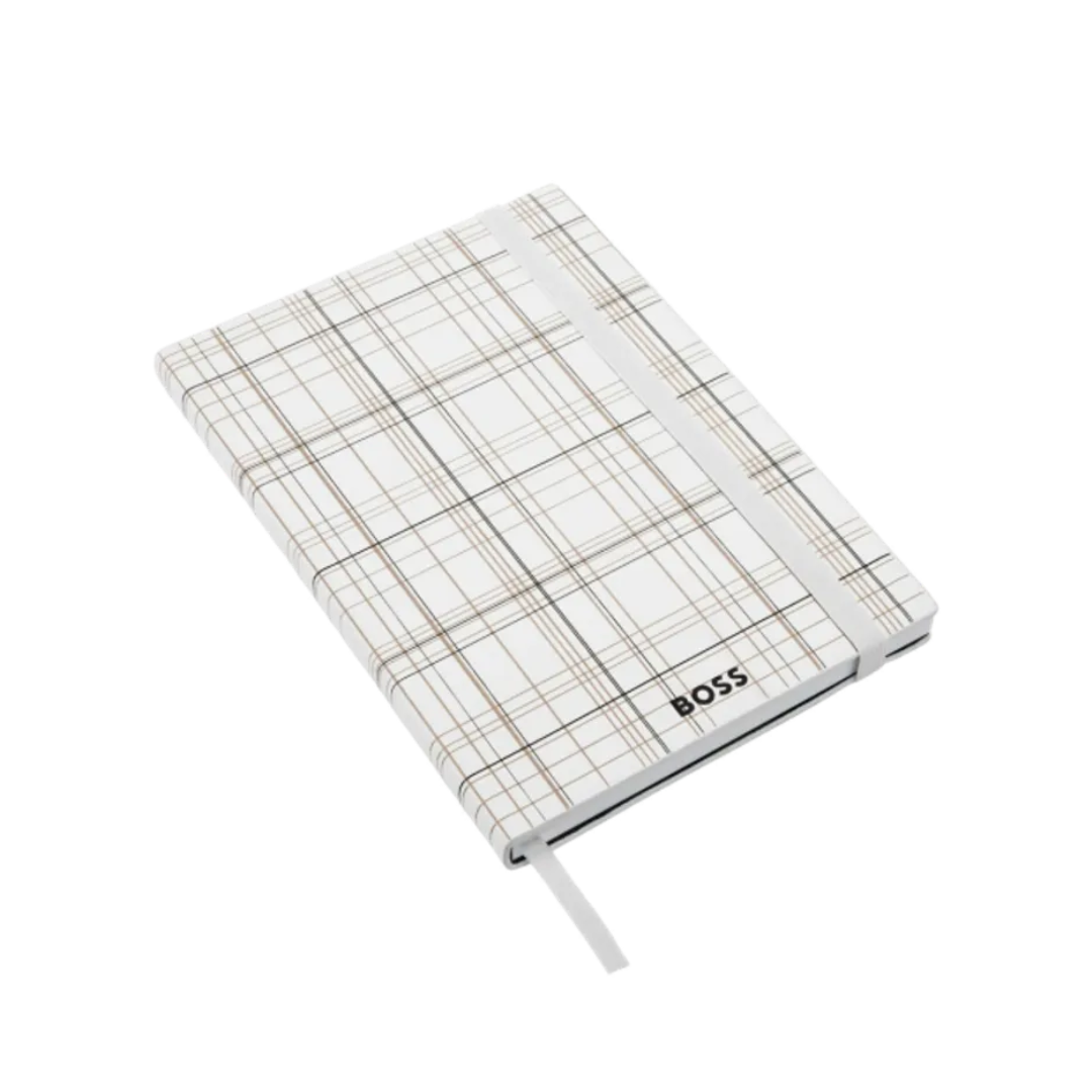 Notes A5 Checkered HNH624FL dikto, bijeli, Hugo Boss - Image 2