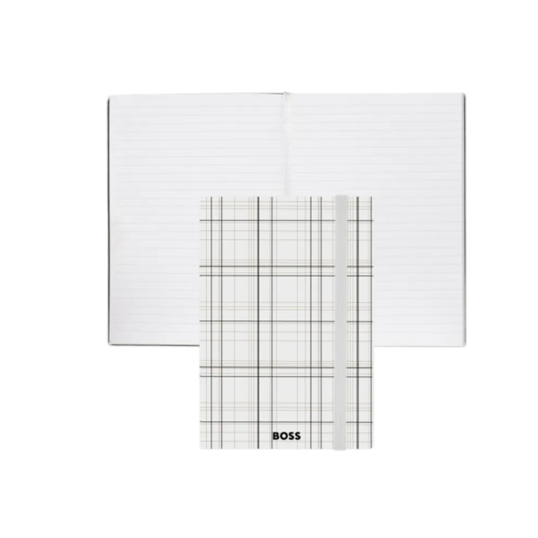 Notes A5 Checkered HNH624FL dikto, bijeli, Hugo Boss - Image 5