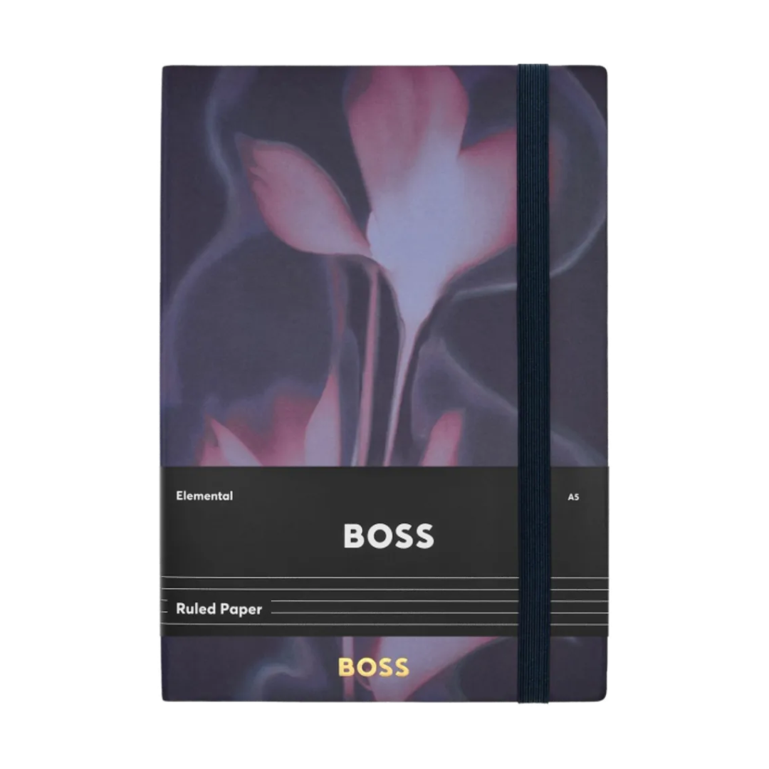 Notes A5 Holographic Flower HNH623NL dikto, ljubičasti, Hugo Boss