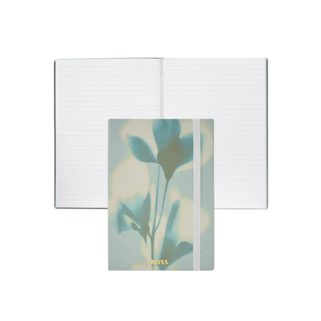 Notes A5 Holographic Flower HNH623TL dikto, svijetlo zeleni, Hugo Boss - Image 4