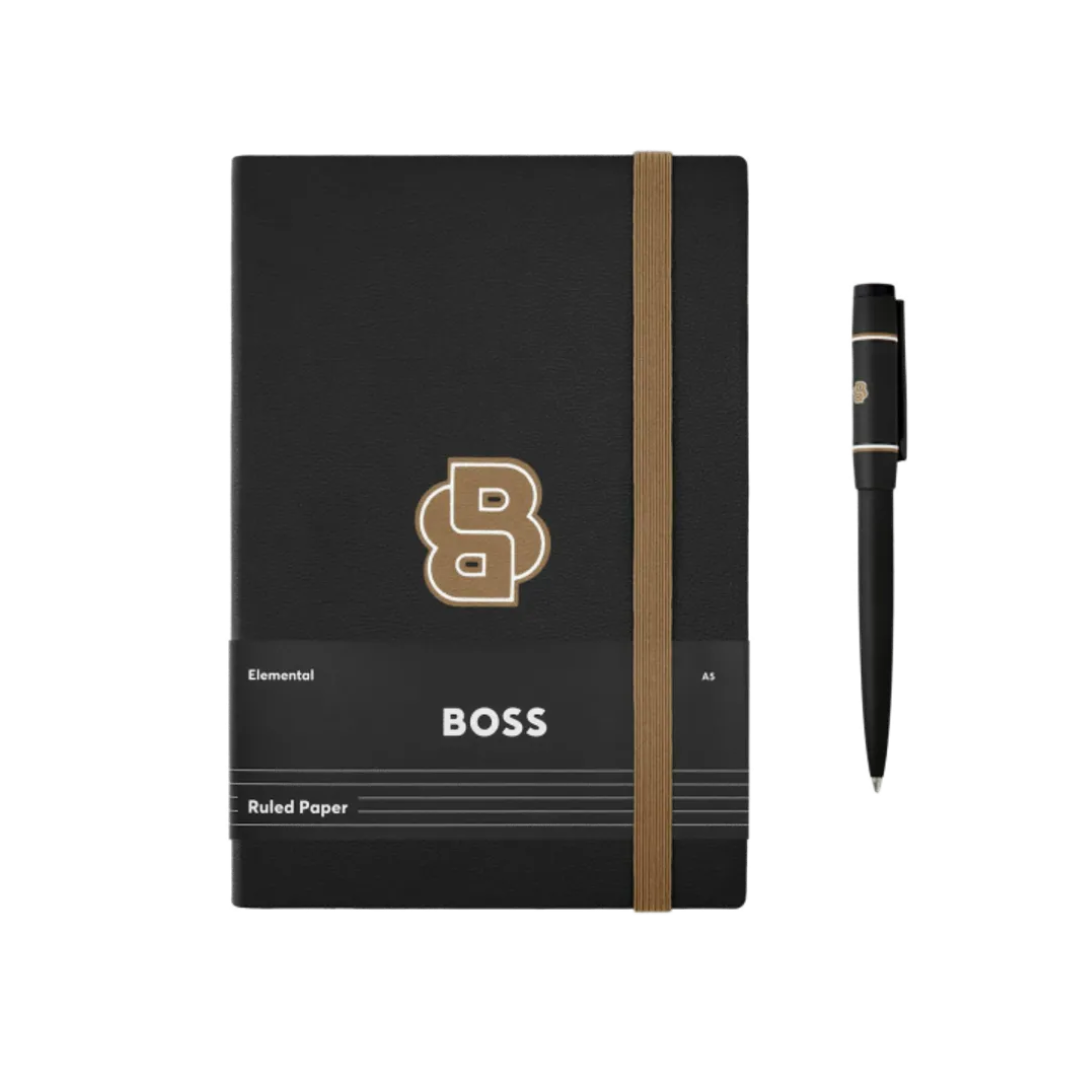 Notes A5 i olovka hemijska u setu HPBH612A, crni, Hugo Boss - Image 2