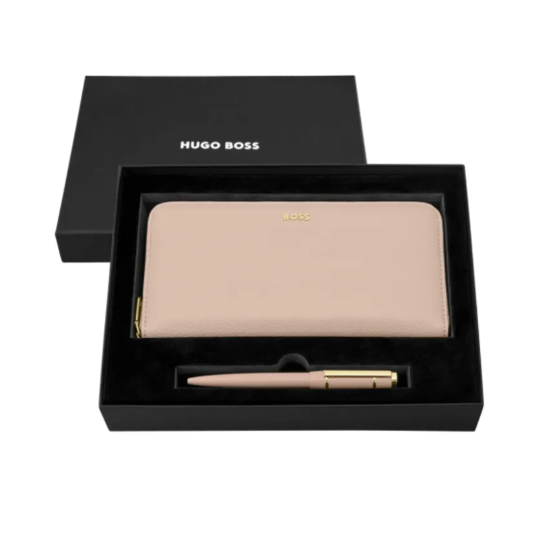 Novčanik i olovka hemijska u setu HPBL616X, nude, Hugo Boss - Image 2