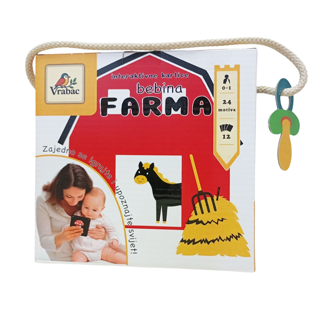 Karte Bjorn, interaktivne kartice Bebina farma, Vrabac
