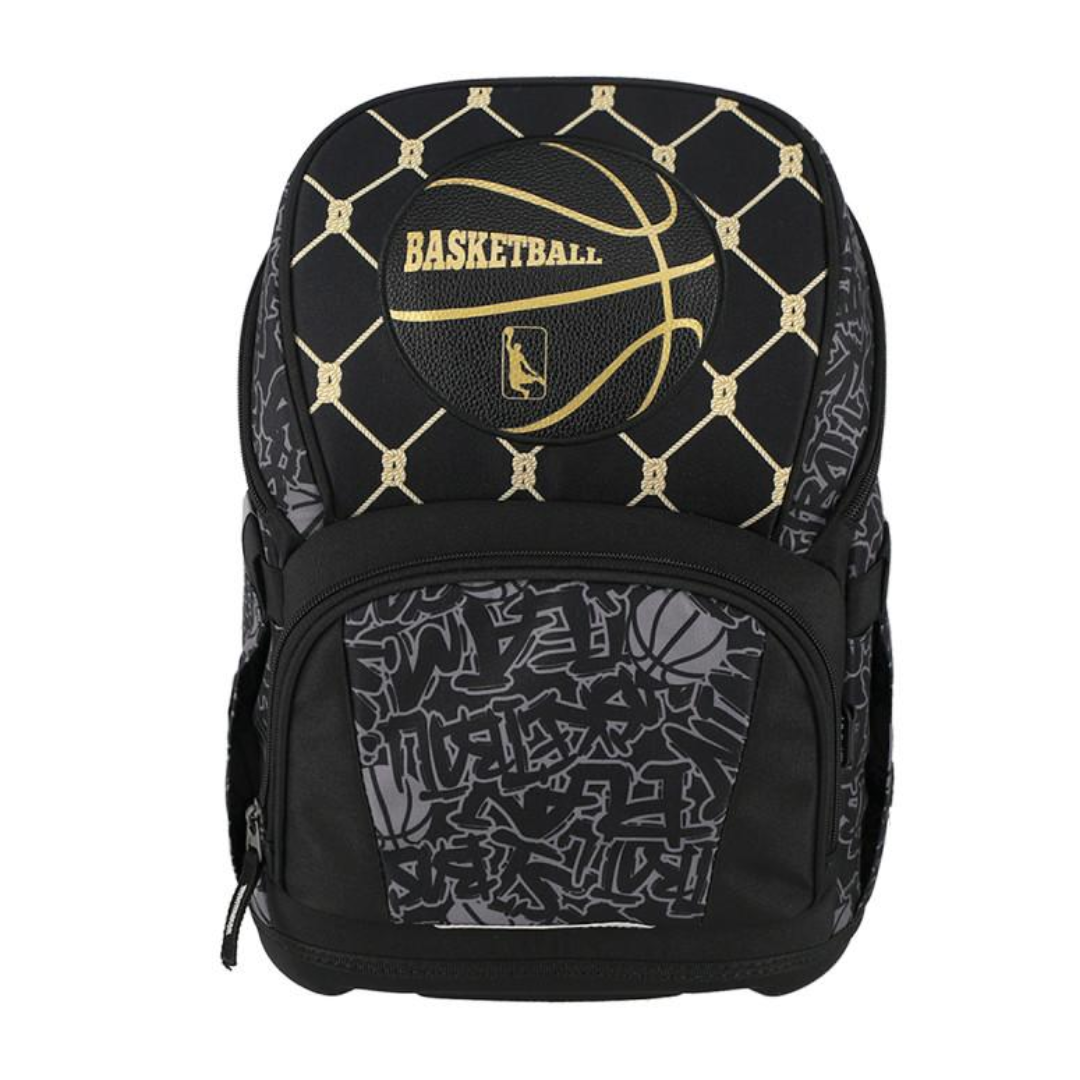 Torba školska 40 cm Basketball 600158, crna, Air Light - Image 4