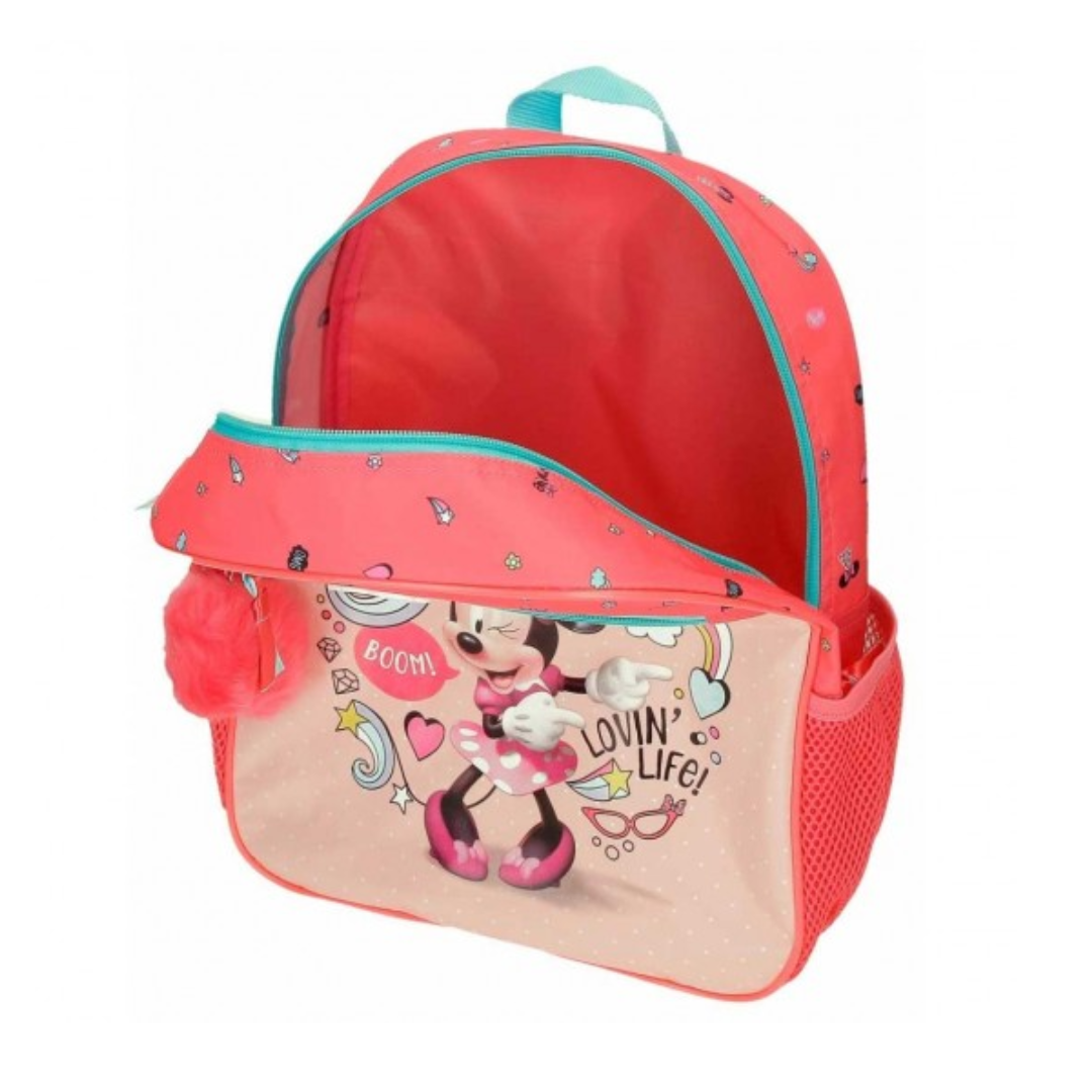 Ranac 33 cm Minnie Loving Life 4722221, koralni, Disney - Image 4