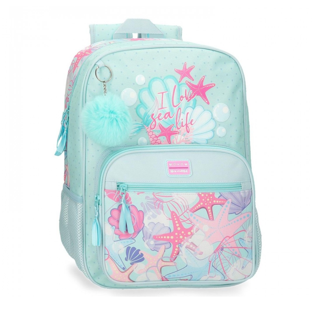 Ranac 38 cm I Love Sea 3052341, svijetlo plavi, Movom