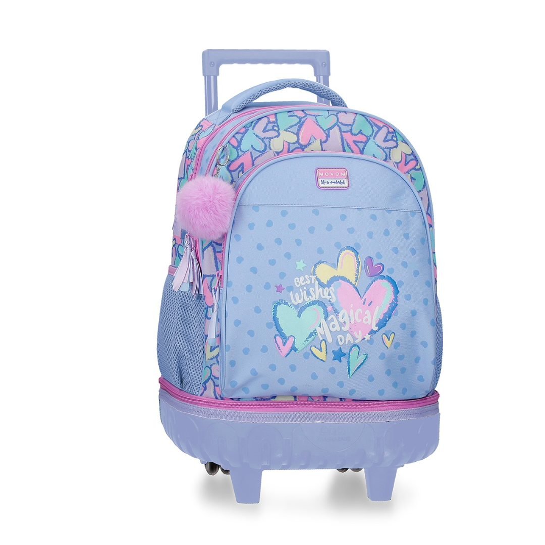 Ranac 43 cm Best Wishes sa kolicima 3212941, lila, Movom