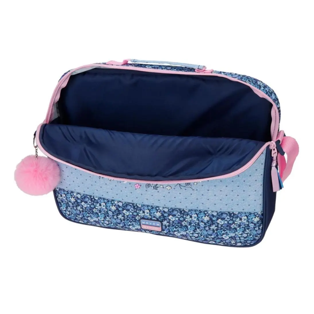 Torba školska na rame 38 cm Spring Vibes 3265341, plava, Movom - Image 3