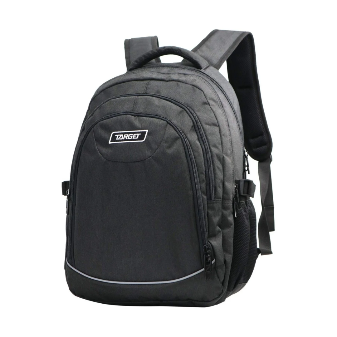 Ranac 47 cm Melange 4 zipa 28154, crni, Target