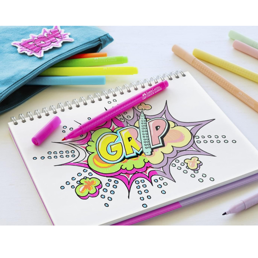 Flomaster FC Grip neon+pastel,10/1, Faber Castell - Image 3