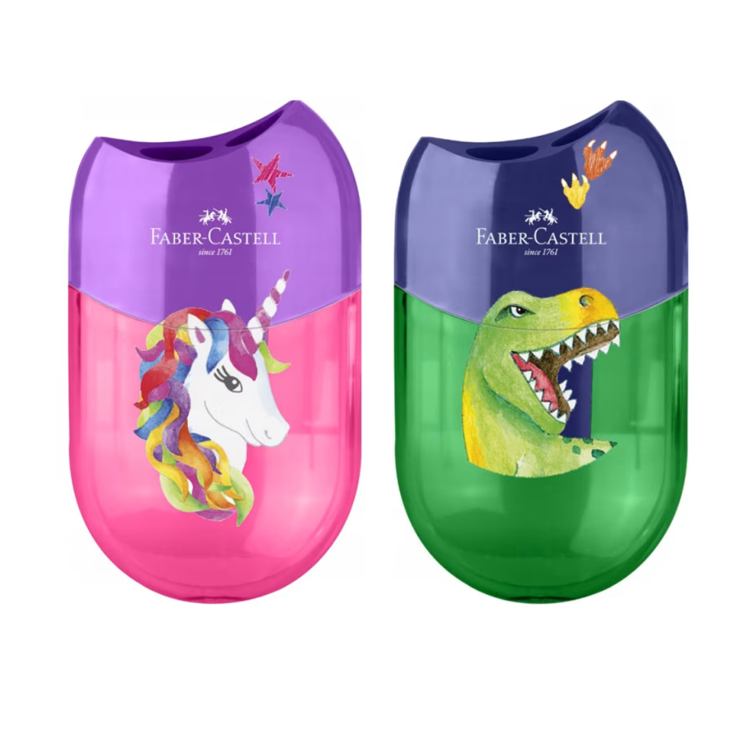Oštrilo sa dva otvora Dino ili Unicorn, sorto, Faber Castell
