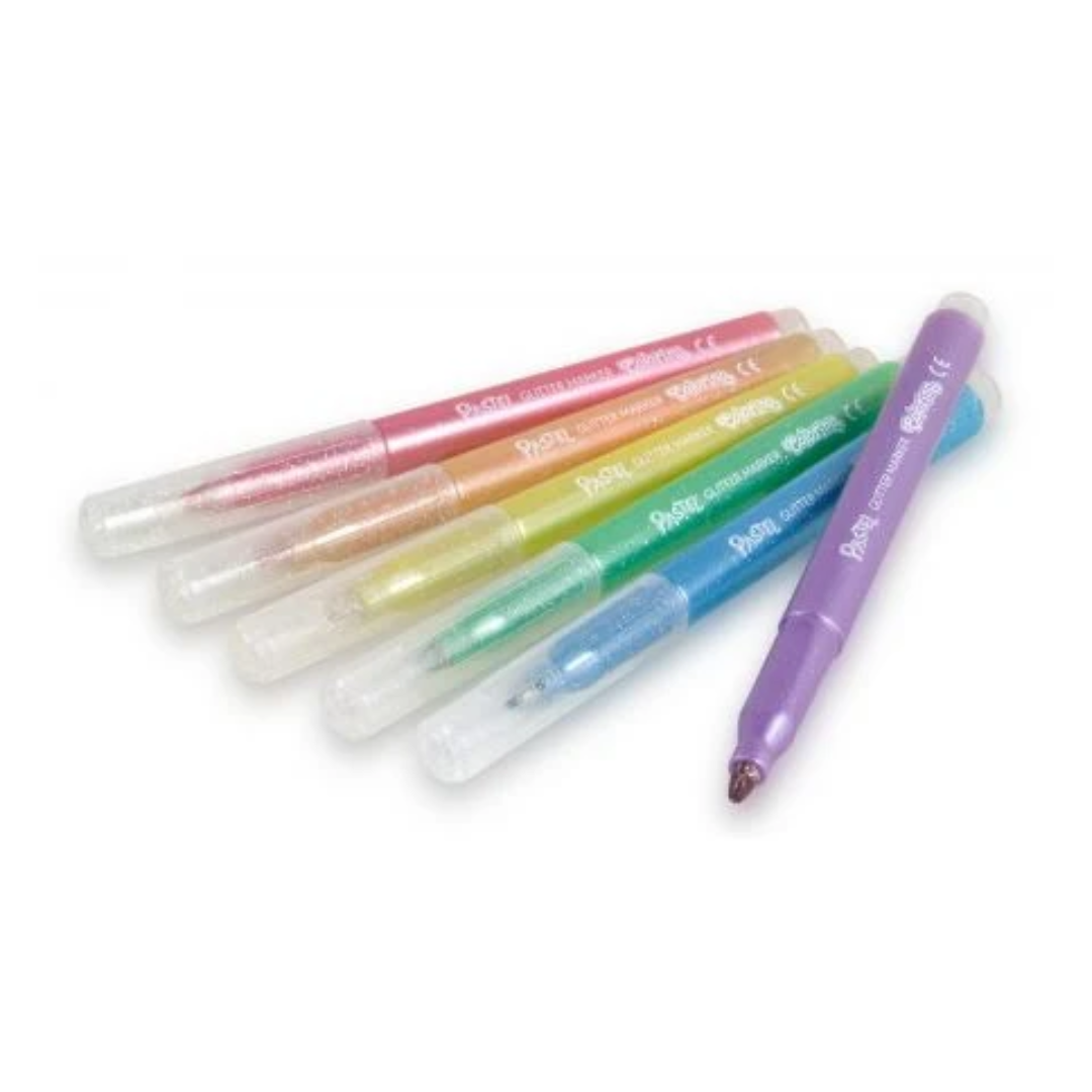 Flomasteri Pastel Glitter, 6 kom, Colorino - Image 3