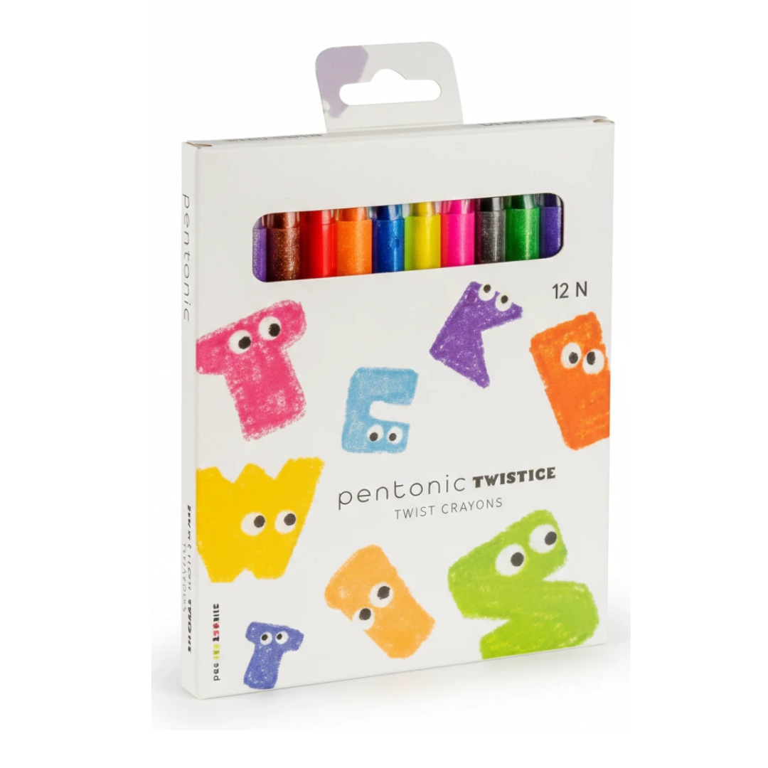 Voštane bojice na odvrtanje Pentonic Twistick, 12 kom, Linc