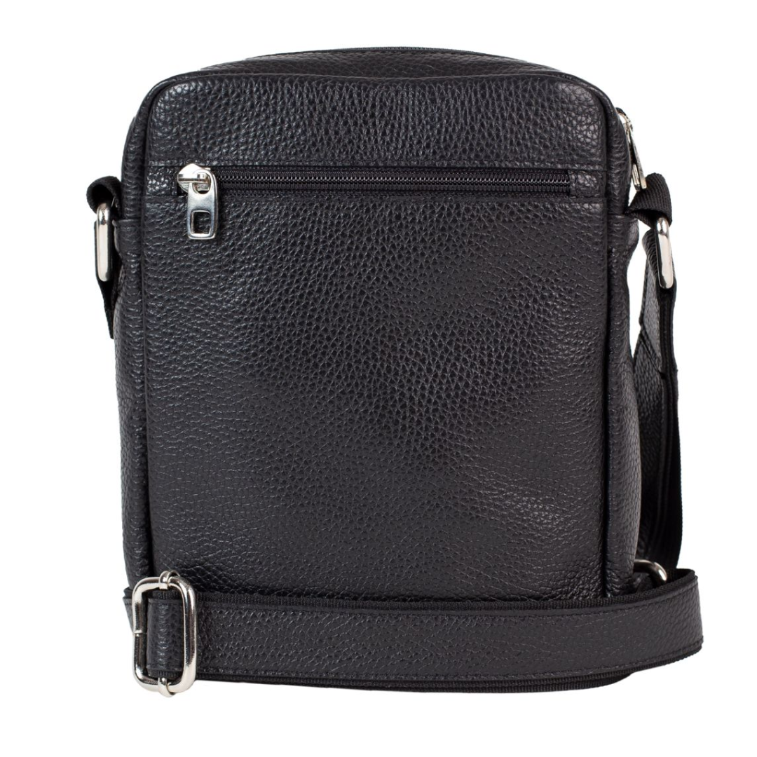 Torba kožna muška 5580-10, crna, Falco - Image 4